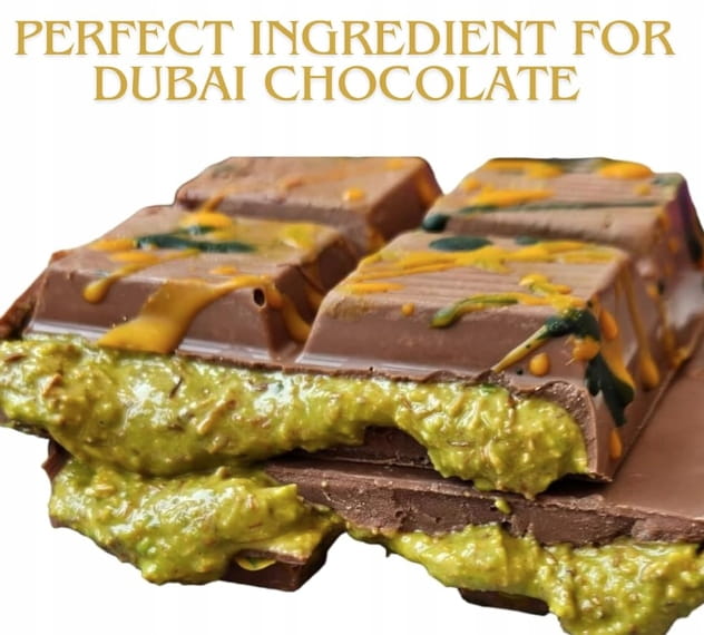 10 SZT. Prawdziwy Turecki Krem Pistacjowy DUBAJSKA CZEKOLADA aksamitny 200g