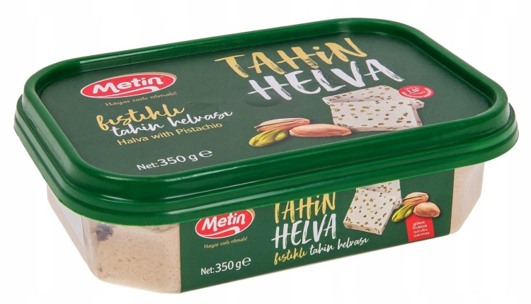 Oryginalna Turecka Chałwa z pistacjami i tahini Metin helva 350g