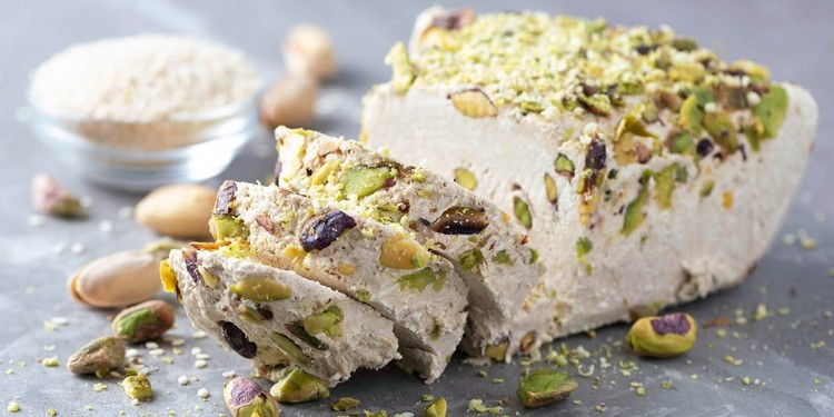 Oryginalna Turecka Chałwa z pistacjami i tahini Metin helva 350g