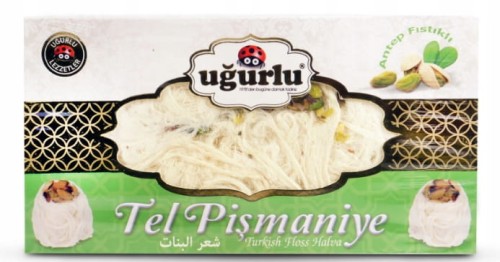 TURECKIE ANIELSKIE WŁOSY UGURLU DUBAJSKA CZEKOLADA ANGEL HAIR PISTACJA 240g