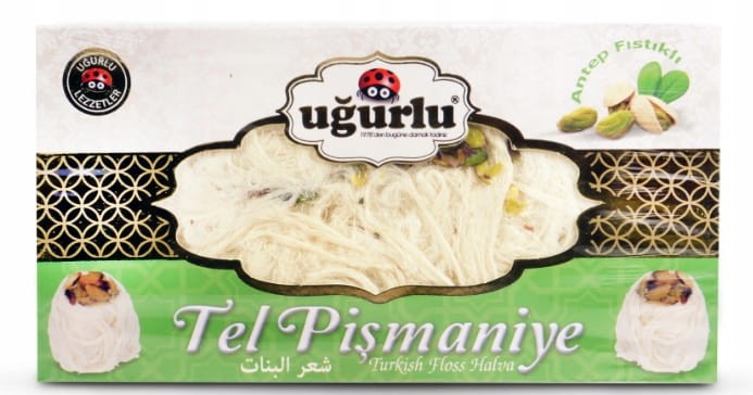 TURECKIE ANIELSKIE WŁOSY UGURLU DUBAJSKA CZEKOLADA ANGEL HAIR PISTACJA 240g