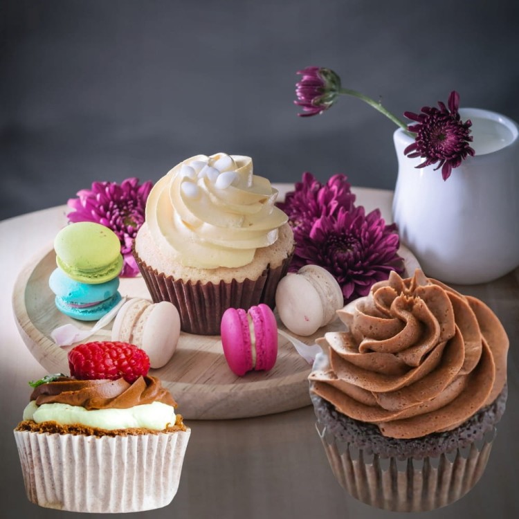 Silikonowa forma mono porcja czekoladki desery ciasteczka Cupcake 6 szt