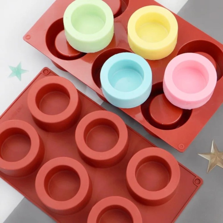 Silikonowa forma na 6 deserów 3D Dubajskie czekoladki CupCake Mini desery