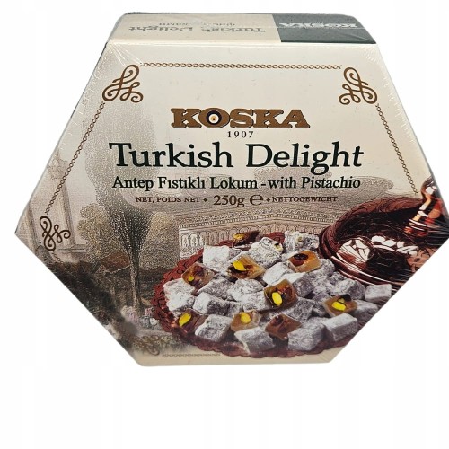 ORYGINALNY TURECKI PRZYSMAK LOKUM GALARETKI PISTACJOWE OD KOSKA 250 g