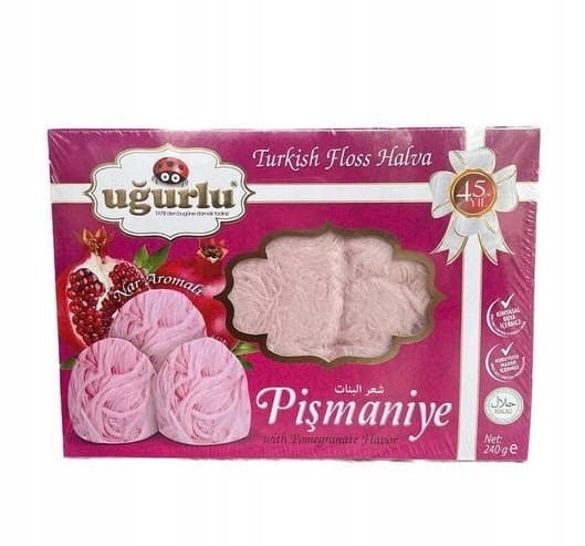 TURECKIE ANIELSKIE WŁOSY UGURLU DUBAJSKA CZEKOLADA ANGEL HAIR GRANAT 240g