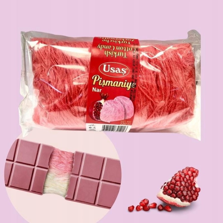TURECKIE ANIELSKIE WŁOSY UGURLU DUBAJSKA CZEKOLADA ANGEL HAIR GRANAT 240g