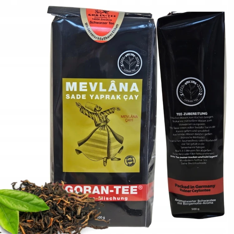 Oryginalna Cejlońska Herbata czarna liściasta MEVLANA Goran Tee 500 g