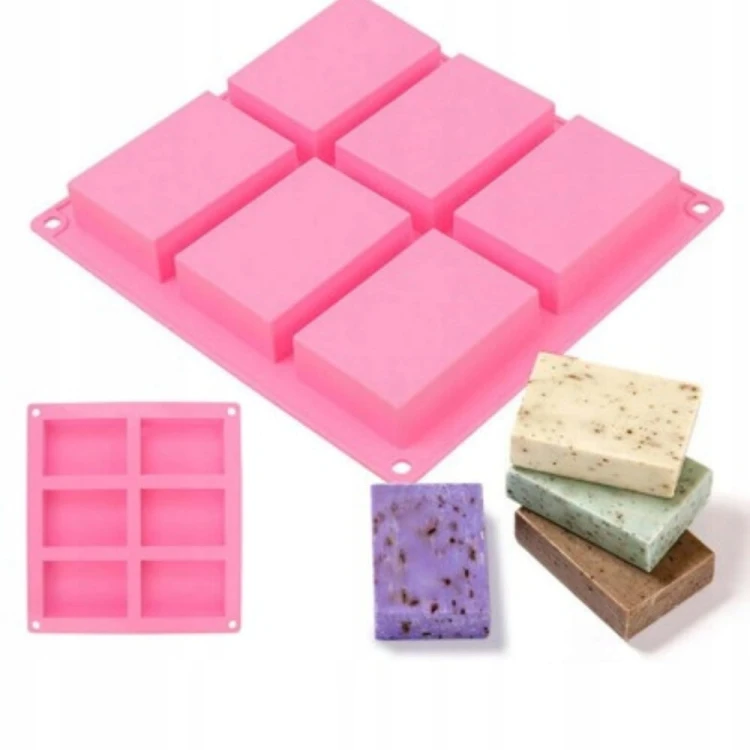 Silikonowa Forma do Dubajskich Czekoladek 6 kostek DIY 21,1x23,3x2,2 cm