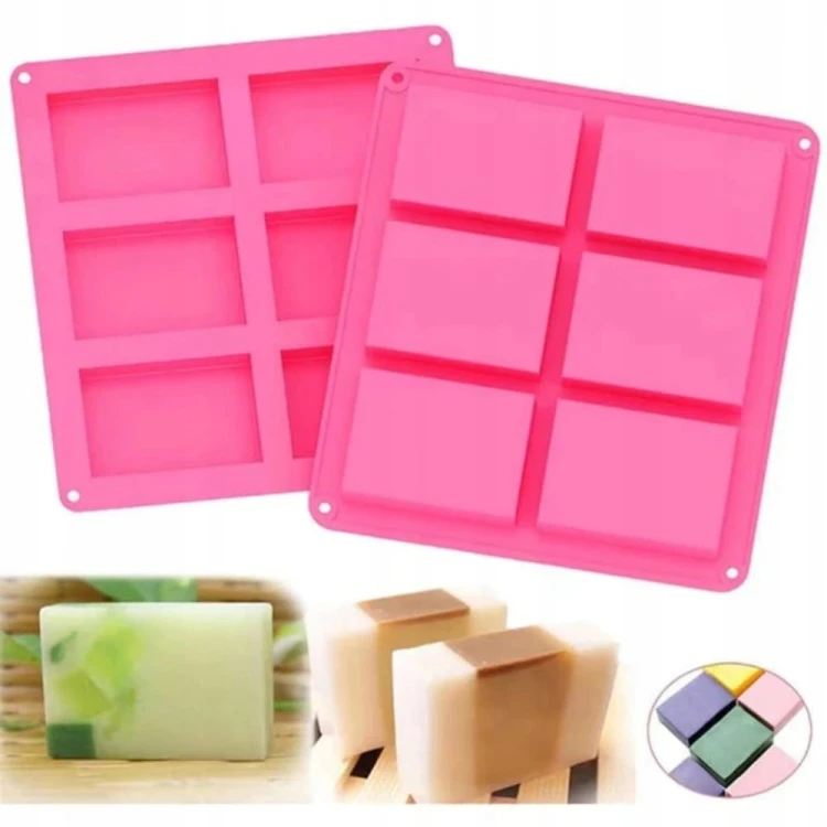 Silikonowa Forma do Dubajskich Czekoladek 6 kostek DIY 21,1x23,3x2,2 cm