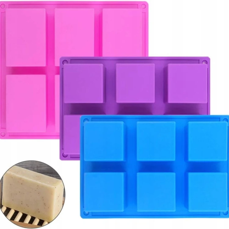 Silikonowa Forma do Dubajskich Czekoladek 6 kostek DIY 21,1x23,3x2,2 cm