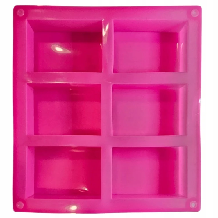 Silikonowa Forma do Dubajskich Czekoladek 6 kostek DIY 21,1x23,3x2,2 cm