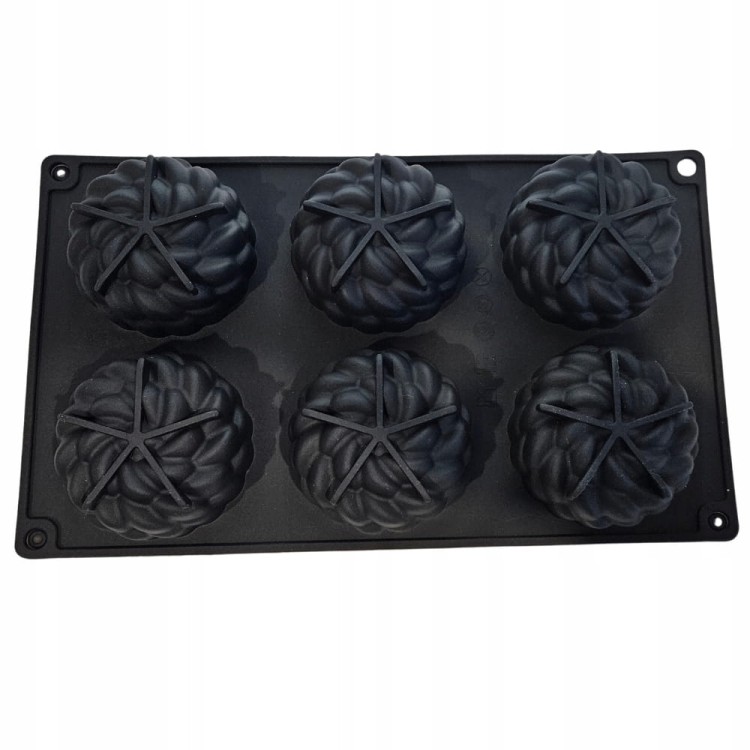 Silikonowa Forma słodkości monoporcje cupcake rękodzieło 6 porcji 29x17cm