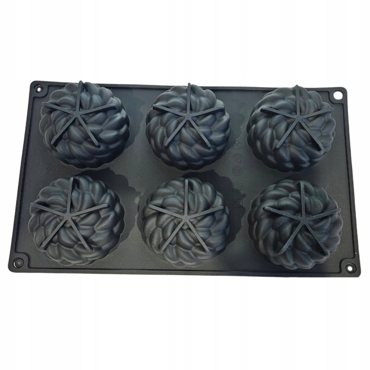 Silikonowa Forma słodkości monoporcje cupcake rękodzieło 6 porcji 29x17cm