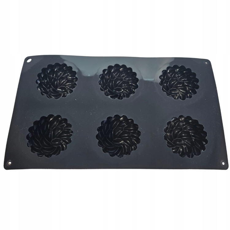 Silikonowa Forma słodkości monoporcje cupcake rękodzieło 6 porcji 29x17cm