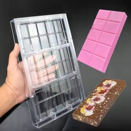 Potrójna Poliwęglanowa Forma do czekolady DUBAI Chocolate DIY 3 czekoldy
