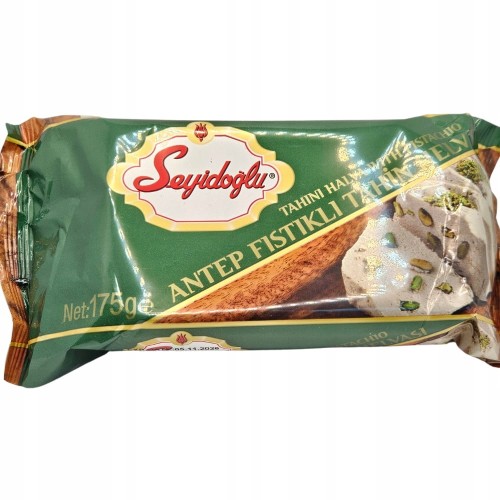 PRAWDZIWA TURECKA CHAŁWA SEZAMOWA O SMAKU PISTACJOWYM "Seyidoglu" 175G