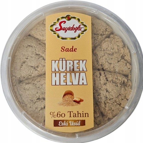 Oryginalna Turecka Chałwa VANILLIA 60% TAHINI SEZAM DESER SEYIDOGLU 400g