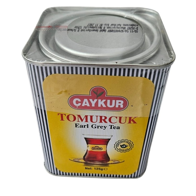 Oryginalna Herbata turecka Caykur Tomurcuk Earl Grey w puszce 125 g