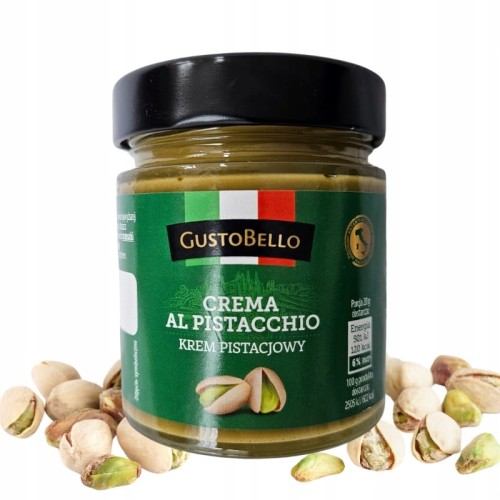 ZESTAW 2 Pysznych Kremów pistacjowych GustoBello 200g 45% pistacji Dubai