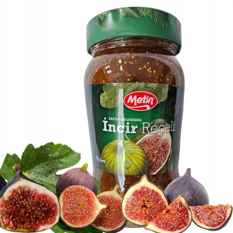 Oryginalny Pyszny Turecki Dżem Figowy Metin Naturalny Dżem z FIG 700g