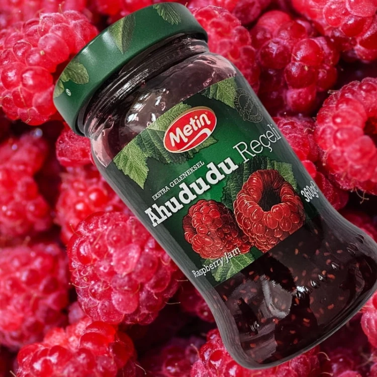 Pyszny Oryginalny Turecki Dżem Malinowy Metin Naturalny Dżem z Malin 360g