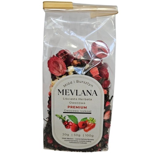 Oryginalna Czarna Herbata Turecka MEVLANA PREMIUM Owocowa Rozkosz 50g