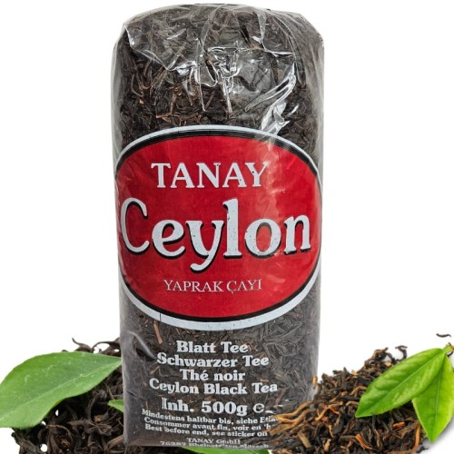 Oryginalna Herbata Czarna sypana Cejlońska liściasta TANAY CEYLON 500g
