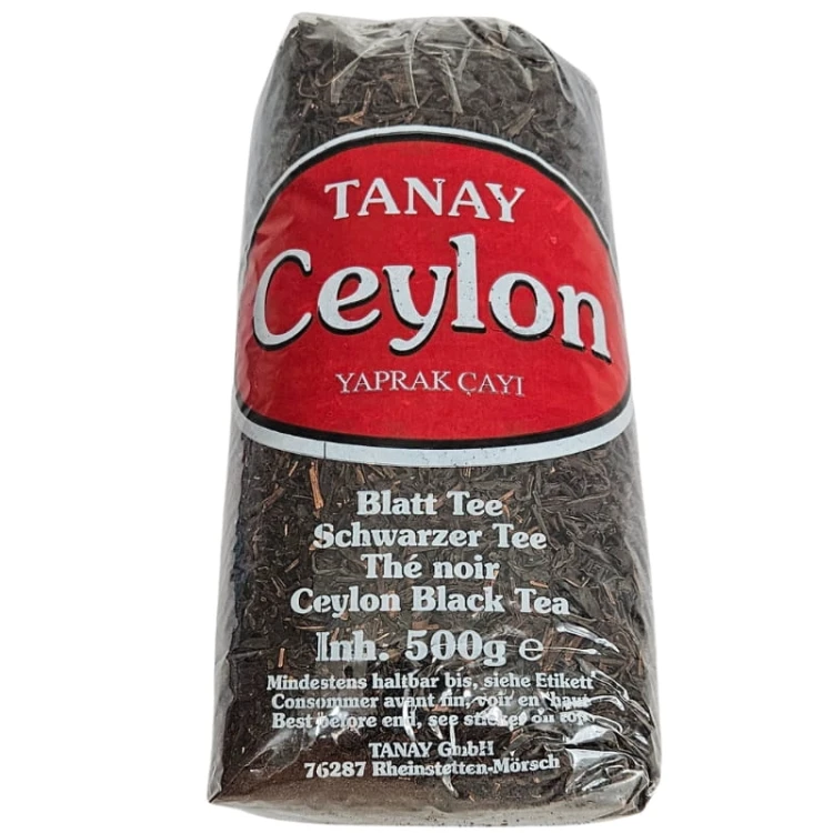 Oryginalna Herbata Czarna sypana Cejlońska liściasta TANAY CEYLON 500g