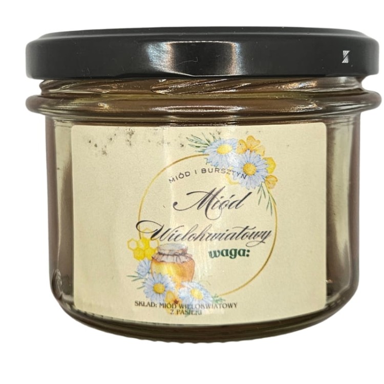 Prawdziwe Naturalne Orzechy w Miodzie Wielokwiatowym Miód i Bursztyn 0,2 kg