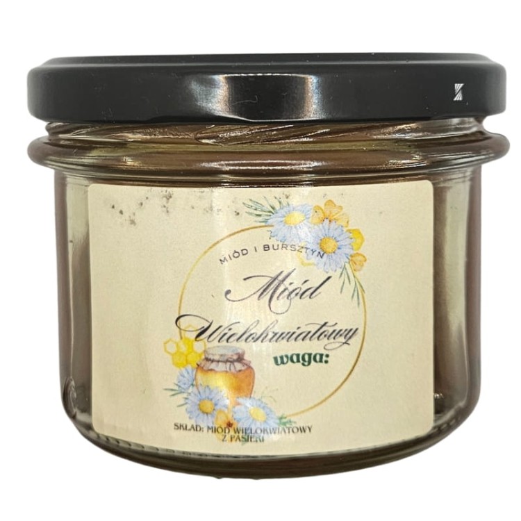 Prawdziwe Naturalne Orzechy w Miodzie Wielokwiatowym Miód i Bursztyn 0,2 kg